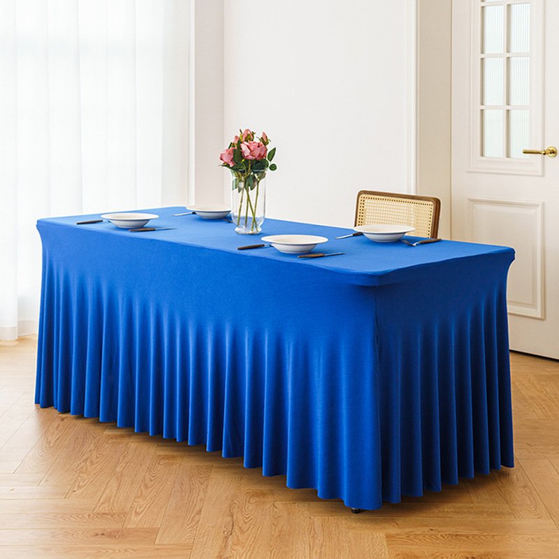 Stretch Spandex Table Cloth Rectangular, Fitted Table Cover for Weddings Parties Banquets Hotel Event Decoration - Image 8
