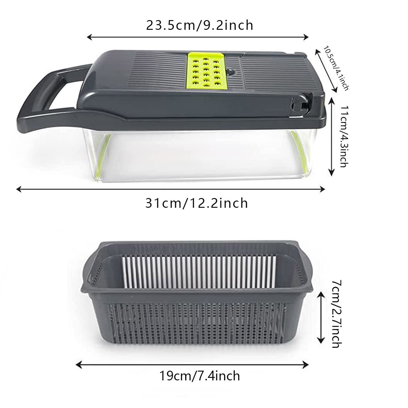 027332bf-e716-47d0-81e2-b4c12ea2bda9.jpg Nice Smart 15TLG Dicer Vegetable Slicer Shredder Manual Onion Chopper - Image 8