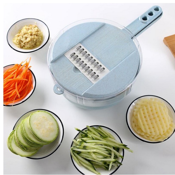1257063297761.jpg 8 In 1 Mandoline Slicer Vegetable Slicer Potato Peeler Carrot Onion Grater With Strainer Vegetable Cutter Kitchen Accessories - Image 2