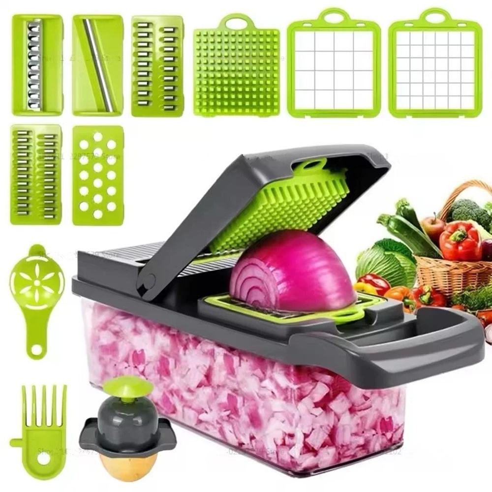 21213e30-9d4f-412b-a53f-3d83c3be35b5.jpg 16 In 1 Vegetable Chopper Fruit Salad Mandolin Slicer Food Dicer Cutter Peeler