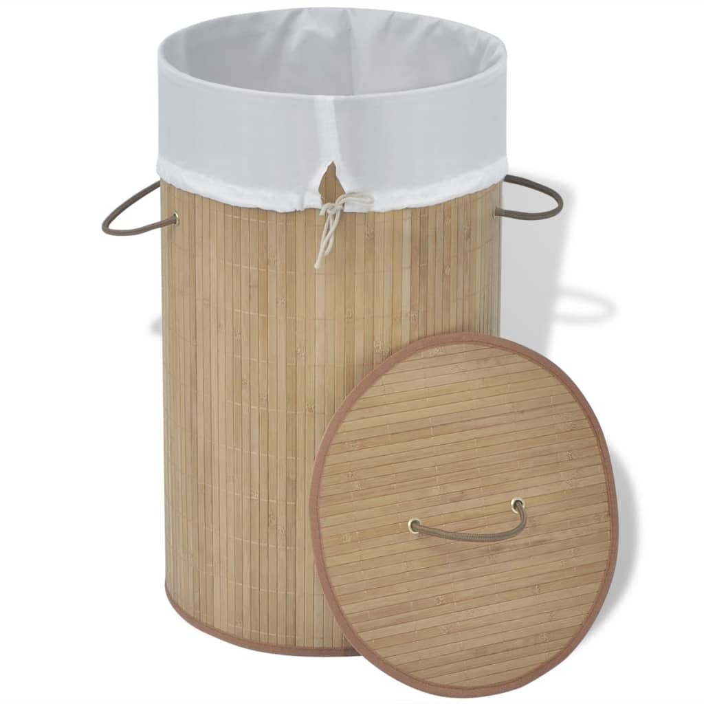 500db014-a7b4-4ad7-bec8-127aa29f03d2.jpg - Round Laundry Basket Natural Round Laundry Basket - Image 2