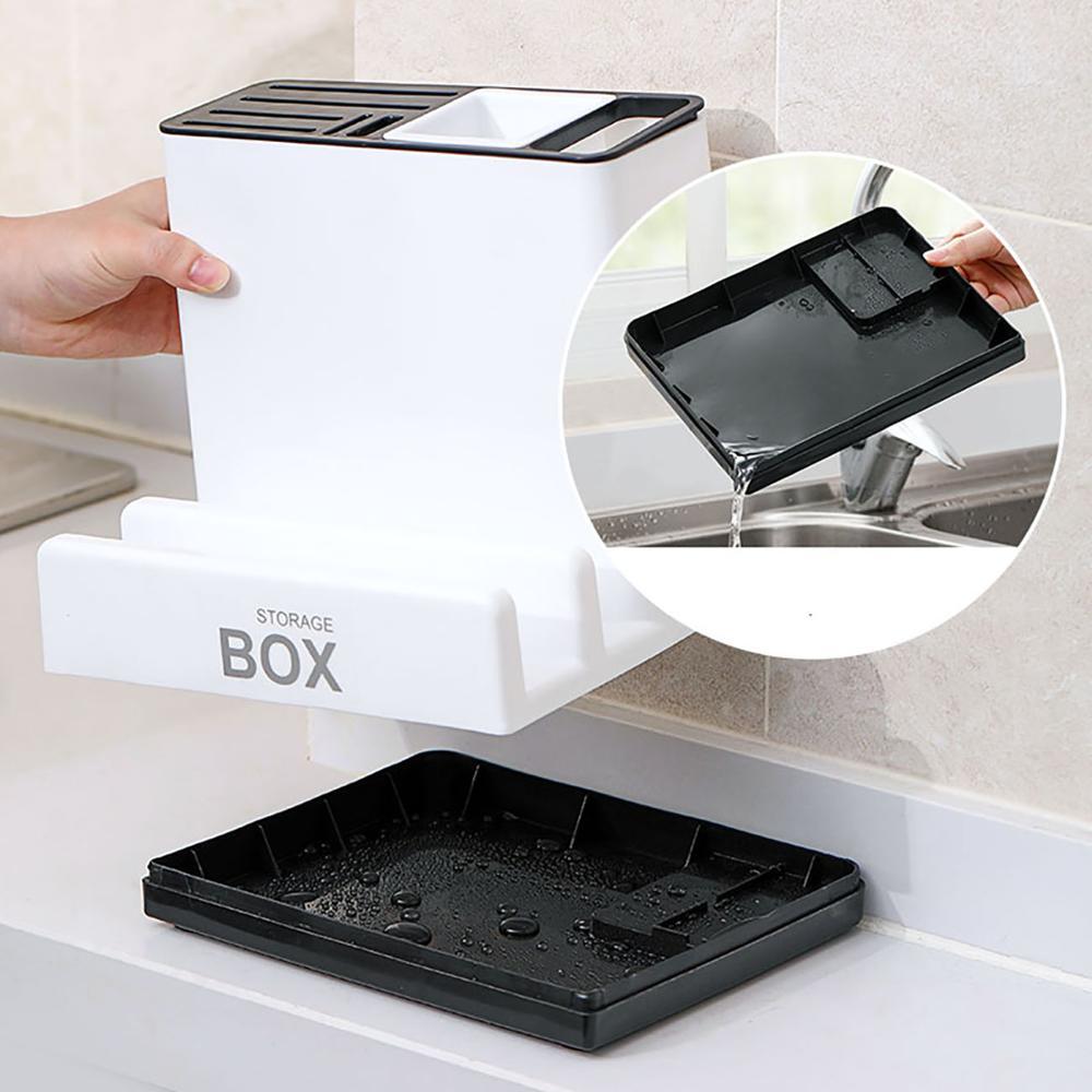 577199161364.jpg Tableware Storage Holders Kitchen Knife Plastic Storages Racks For Kitchen Convenience Cabinet Kitchen Gadgets - Image 4