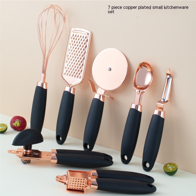 5899cb59-b4c4-4905-b00a-62df7ff1beba.jpg Kitchen Household Peeler Gadget Copper Plating Set - Image 5