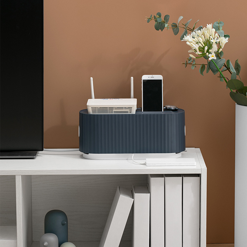 86c0c69e-5778-4453-9a3b-63d233cc29e5.jpg Power Strip Wire Case Cable Storage Box Anti Dust Charger Socket Organizer Network Line Storage Bin Charger Wire Management - Image 3