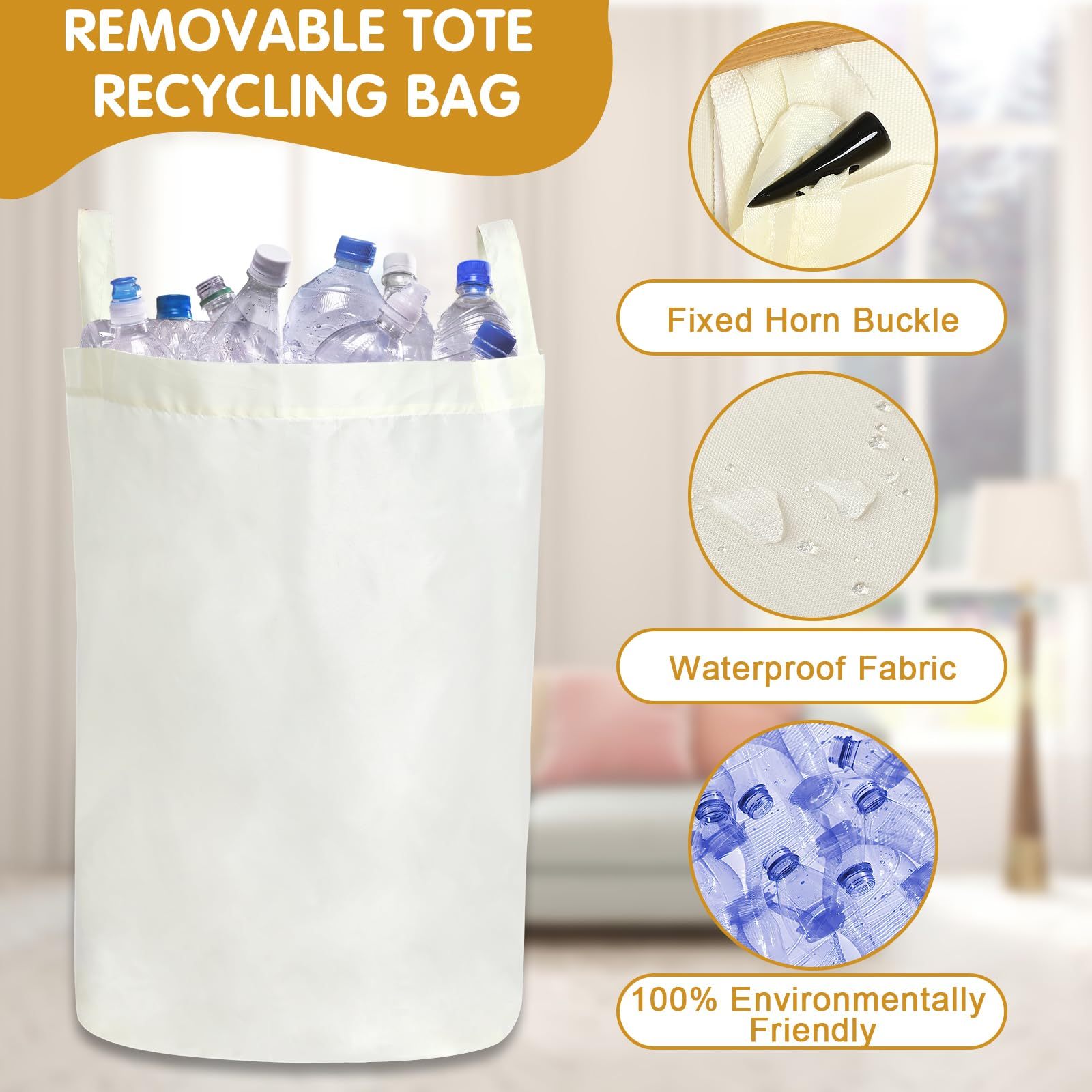 abd723e3-7955-4562-b911-af5b76013df6.jpg Recycling Container With Lid Deposit Bottle Storage Room Large Capacity, Beige - Image 3