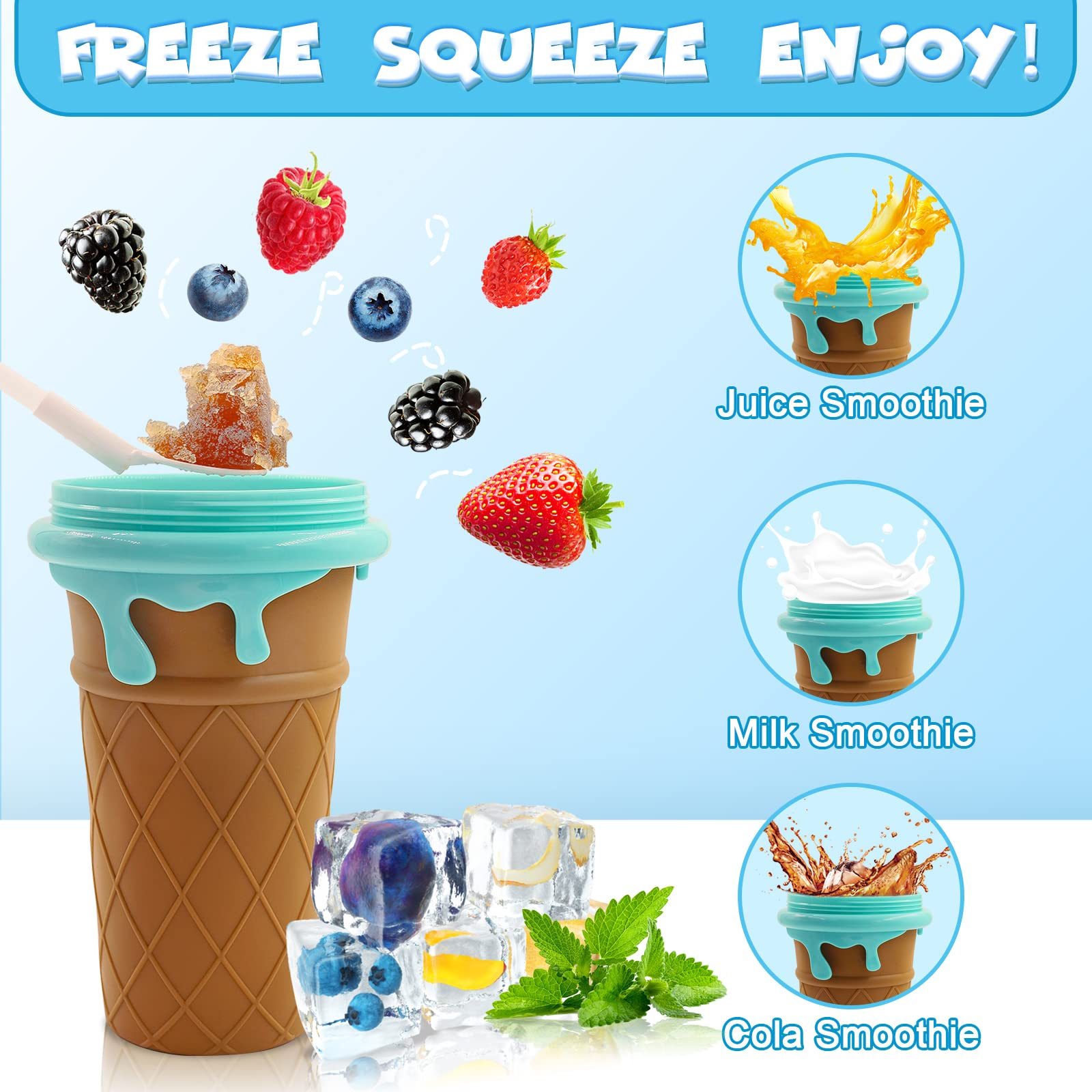 afcb5a68-2fe6-417b-a746-8fc0438466ca.jpg 500ml Large Capacity Slushy Cup Summer Squeeze Homemade Juice Water Bottle Quick-Frozen Smoothie Sand Cup Pinch Fast Cooling Magic Ice Cream Slushy Maker Beker Kitchen Gadgets - Image 3