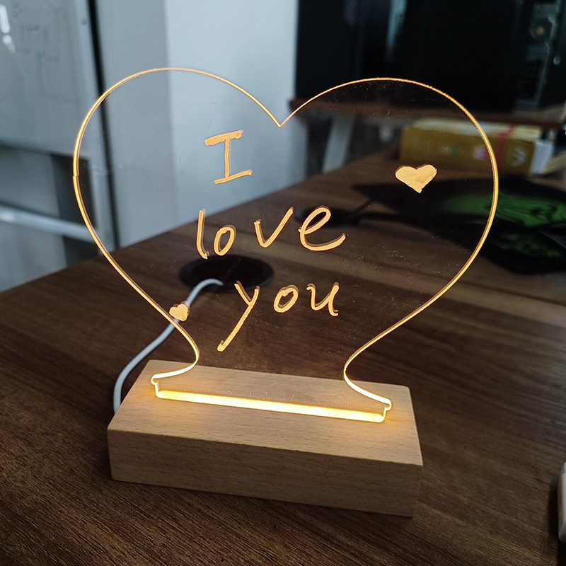 c2600152-7033-4f3e-af13-a21dde3d0ccd.jpg Creative Note Board Creative Led Night Light USB Message Board Holiday Light With Pen Gift For Children Girlfriend Decoration Night Lamp - Image 5