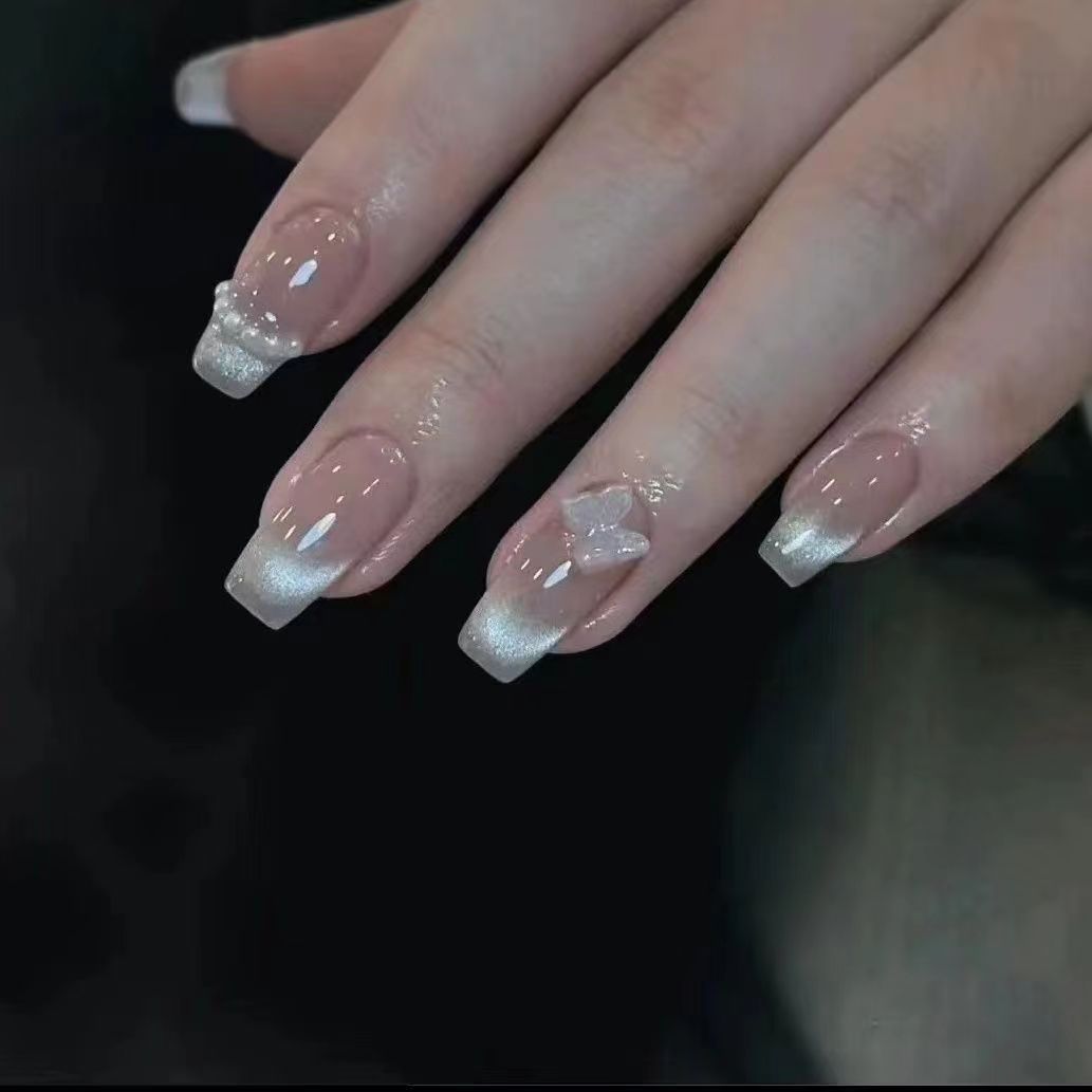 e9d1bb81-942d-4761-b97e-82f1194644cc.jpg Short T Cat Eye Butterfly Removable Nail Patch Finished Product - Image 6