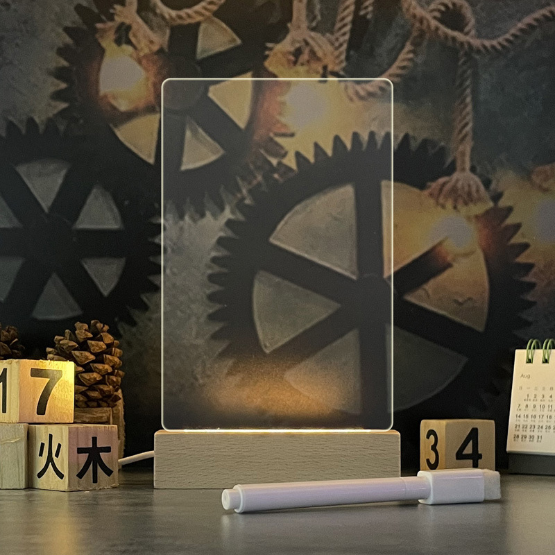 f5bb4d53-b4e7-4ed7-99ed-2e1f340688d1.jpg Creative Note Board Creative Led Night Light USB Message Board Holiday Light With Pen Gift For Children Girlfriend Decoration Night Lamp - Image 6